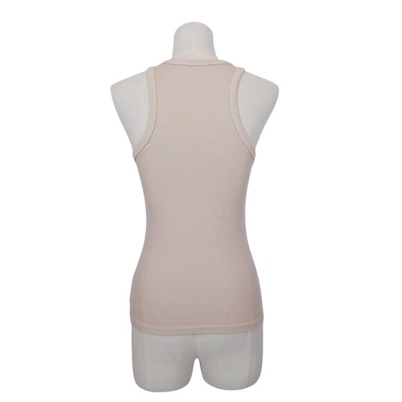 AGOLDE Rib Tank Latte Sz Small - Picture 3 of 9